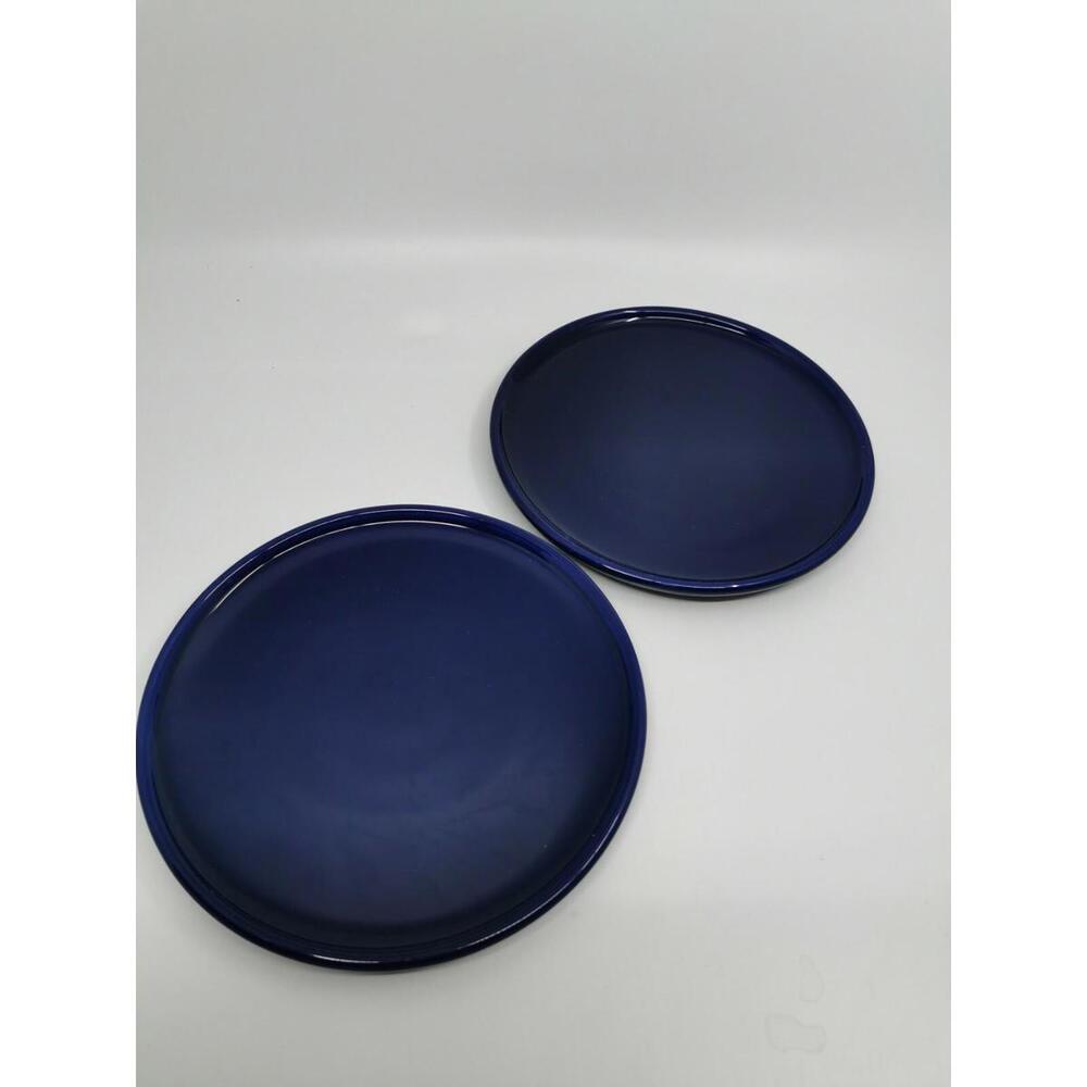 2 Waechtersbach Spain Blue Lunch Salad Plates 7.5" no chips some utensil marks